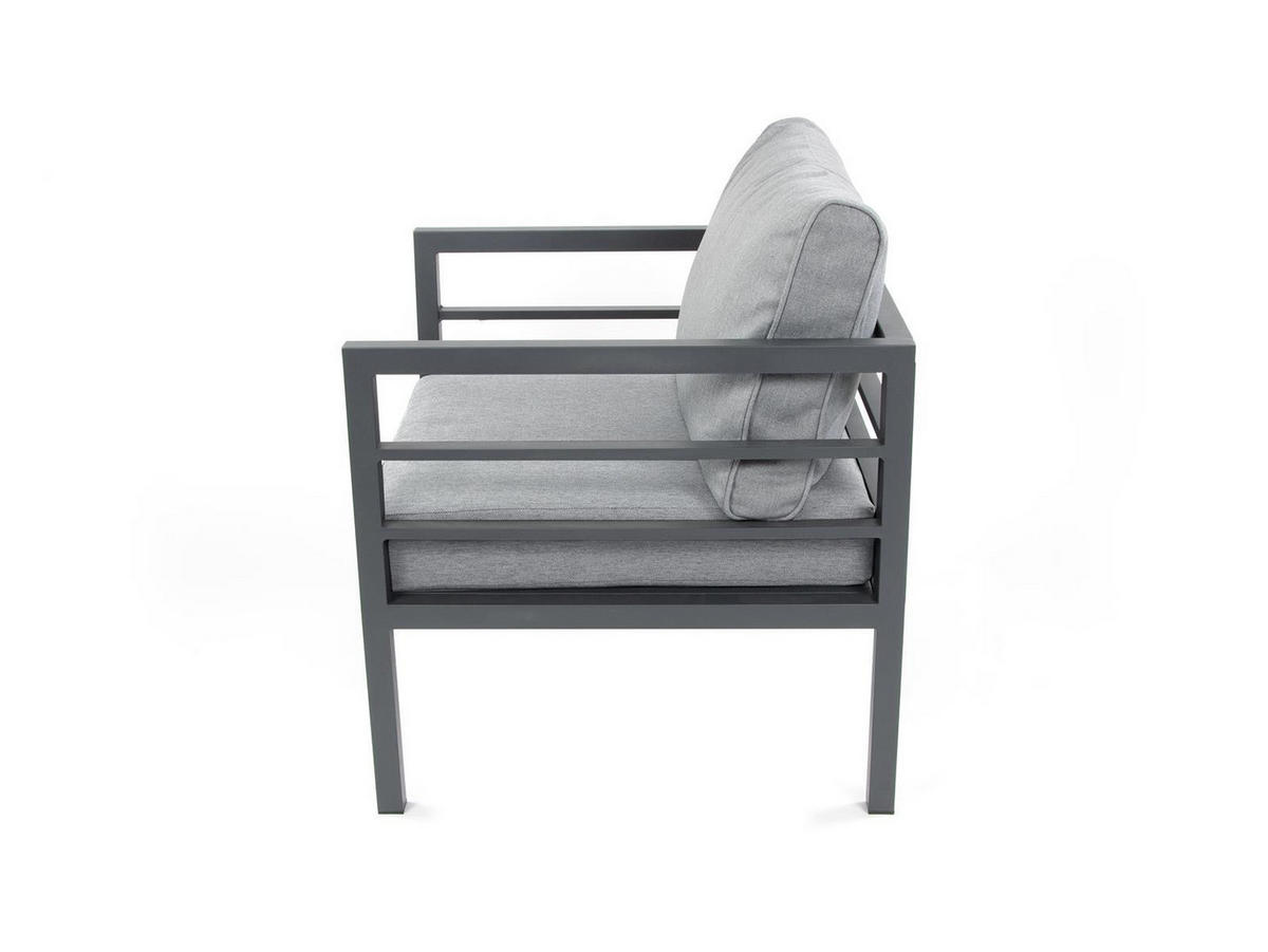 GARTENSESSEL San Menaio Grau Aluminium - Grau, Kunststoff (67/87cm) - Green Spirit