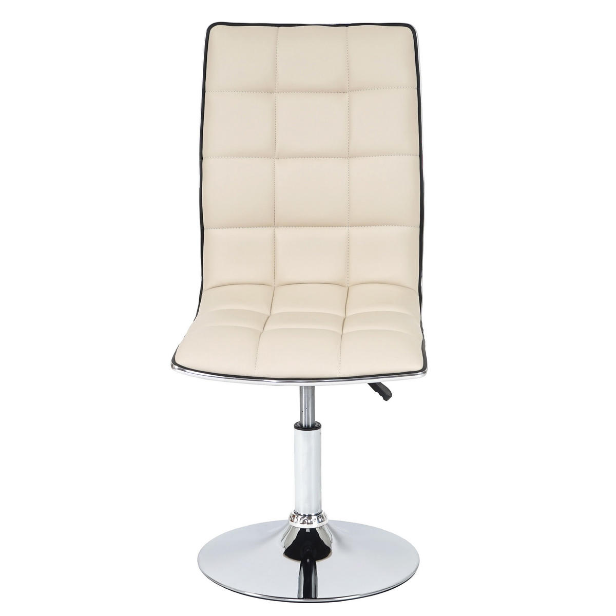 ESSZIMMERSTUHL 2er-Set 103x43x54cm Sitzhöhe 41cm Kunstleder Creme - Beige, Kunststoff (43/103/54cm) - CHEFGASTRO