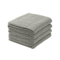 HANDTUCHSET Turin - 4-teilig - 50x100 cm - Grau - Grau, Textil (50/100cm) - SCHIESSER