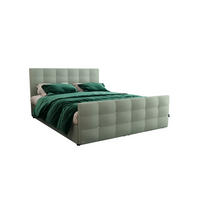 BOXBETT KLEO 140x200, mit Matratze H3 und Topper, Cosmic 16 - Hellgrün, Holz/Kunststoff (140/200cm) - Bedante
