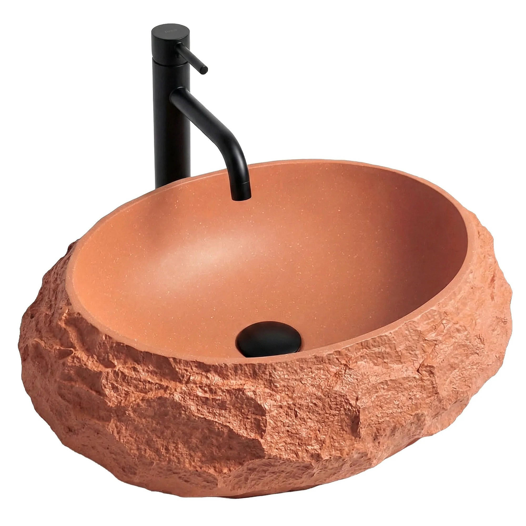AUFSATZWASCHBECKEN Rea Mika Terracotta - Orange, Kunststoff (38/15/50cm) - REA