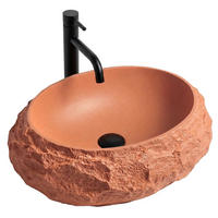 AUFSATZWASCHBECKEN Rea Mika Terracotta - Orange, Kunststoff (38/15/50cm) - REA