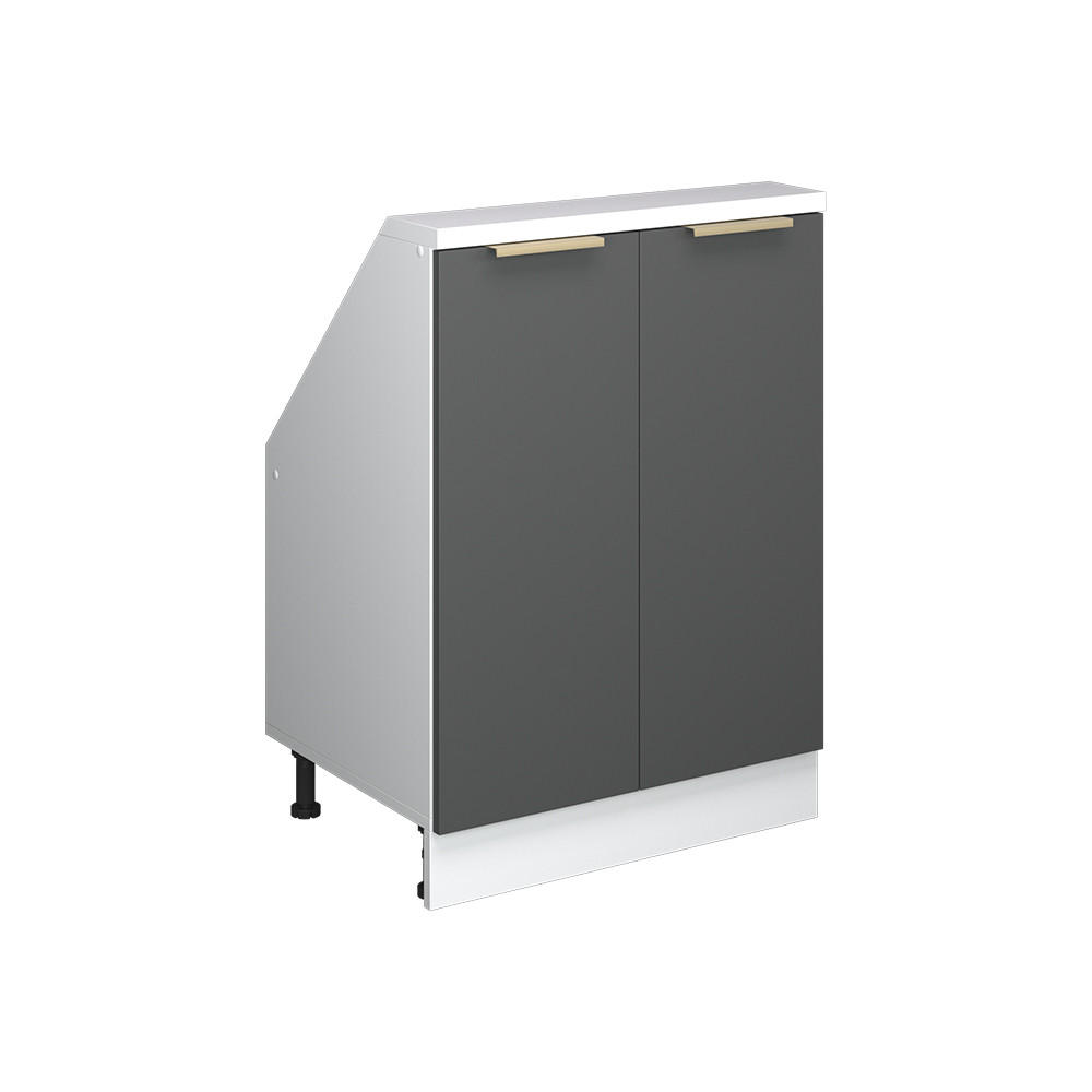Vicco ŠIKMÁ SKŘÍŇ Rion Antracitově zlatý 60 x 81.6 cm se 2 dvířky
