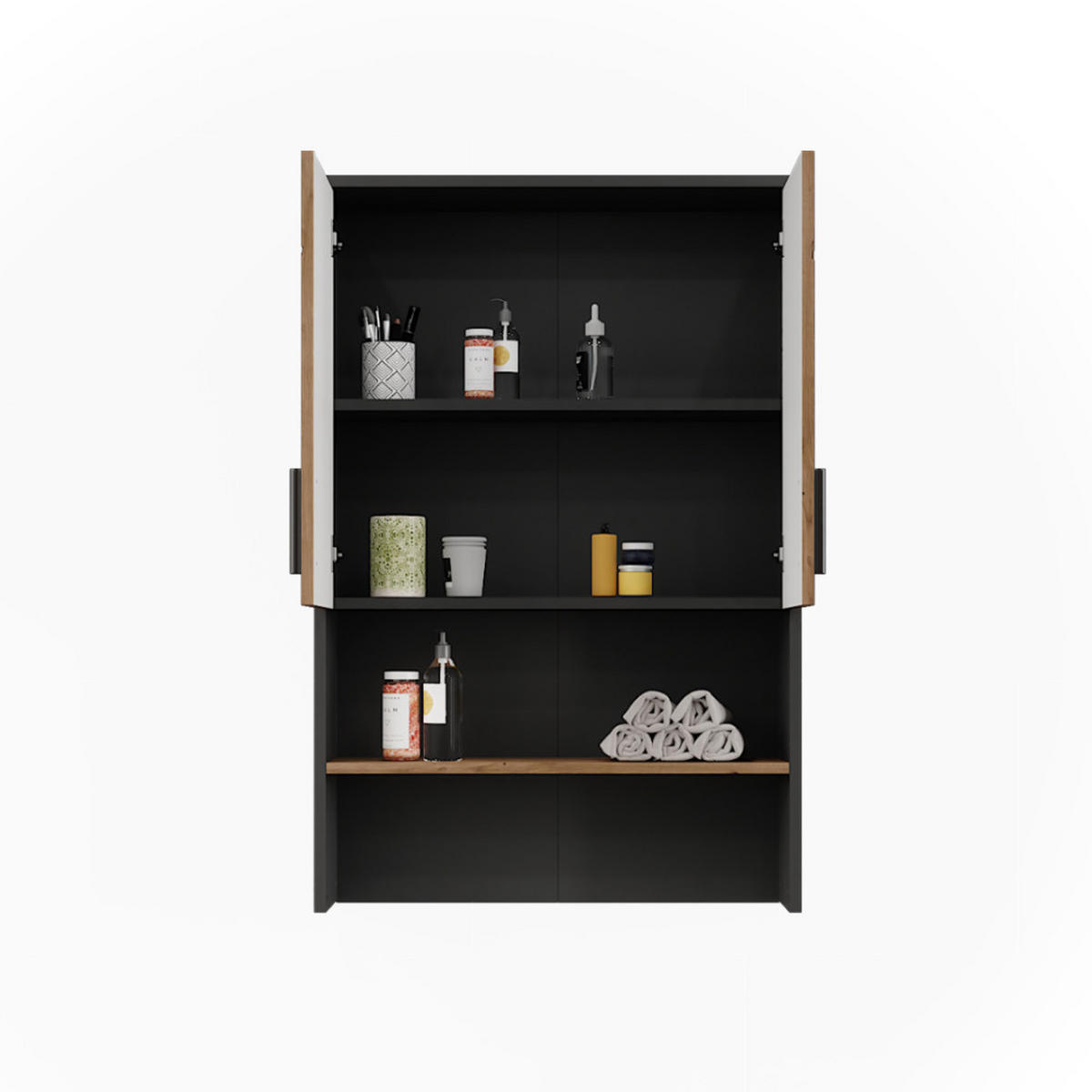 KONSTRUKCE SKŘÍŇKY NA PRAČKU Irma Antracit/Artisan - antracitová/dub artisan, kompozitní dřevo (68/103.5/30cm) - Vicco