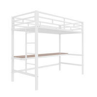HOCHBETT mit LED und USB Weiß 90x200 cm Metall - Weiß, Metall (90/200cm) - SONNENH