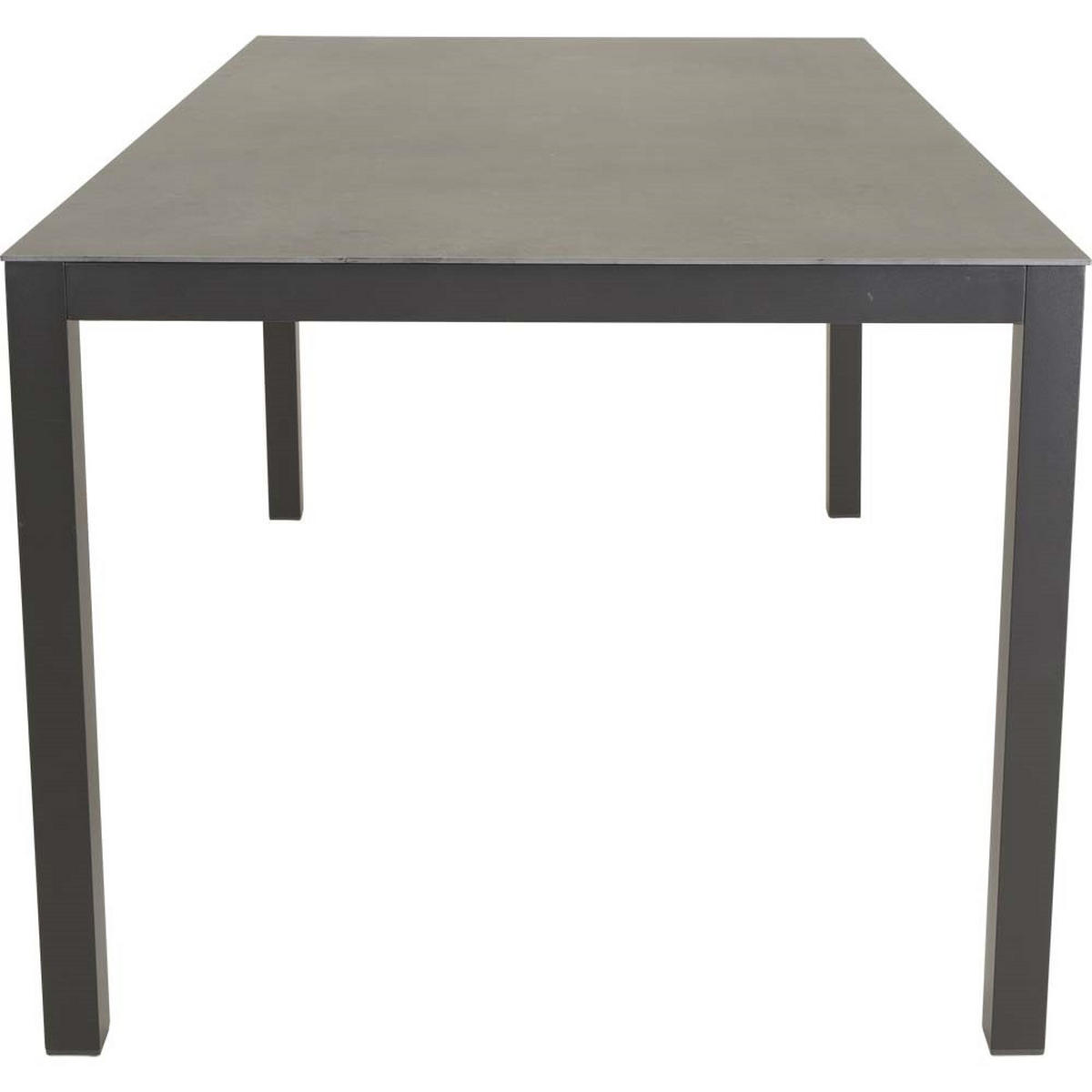 GARTENTISCH Lagos - Grau - 160/90/74 cm - Grau, Metall (160/90/74cm) - Lesli Living