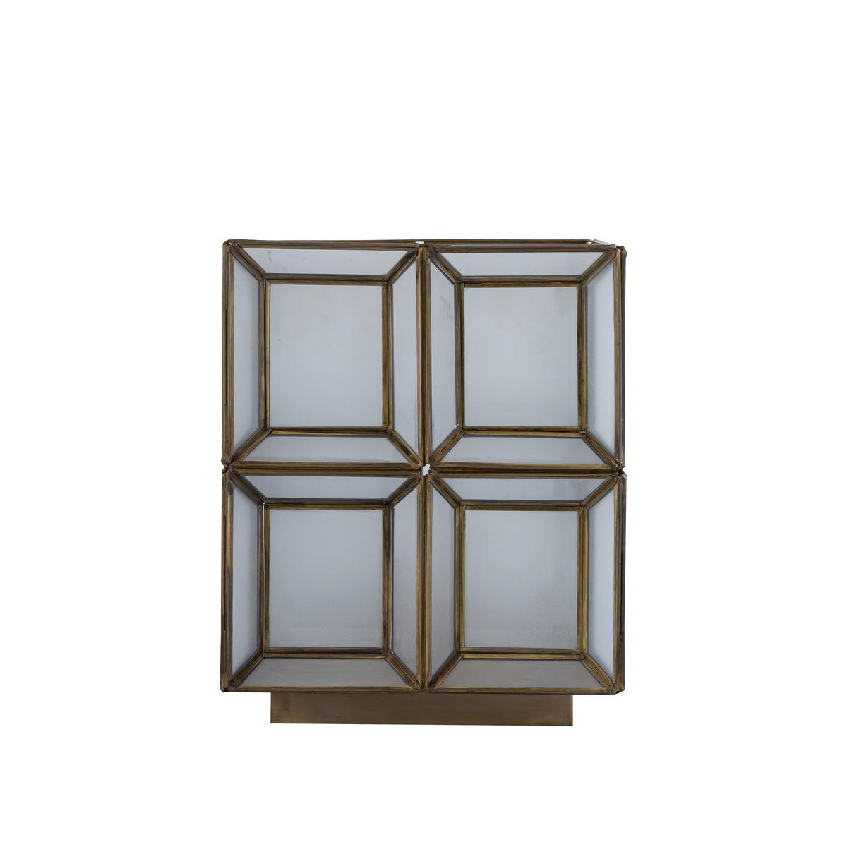 TISCHLAMPE Layra Gold 24/24/30cm - Goldfarben, Glas (24/24/30cm) - PTMD Collection