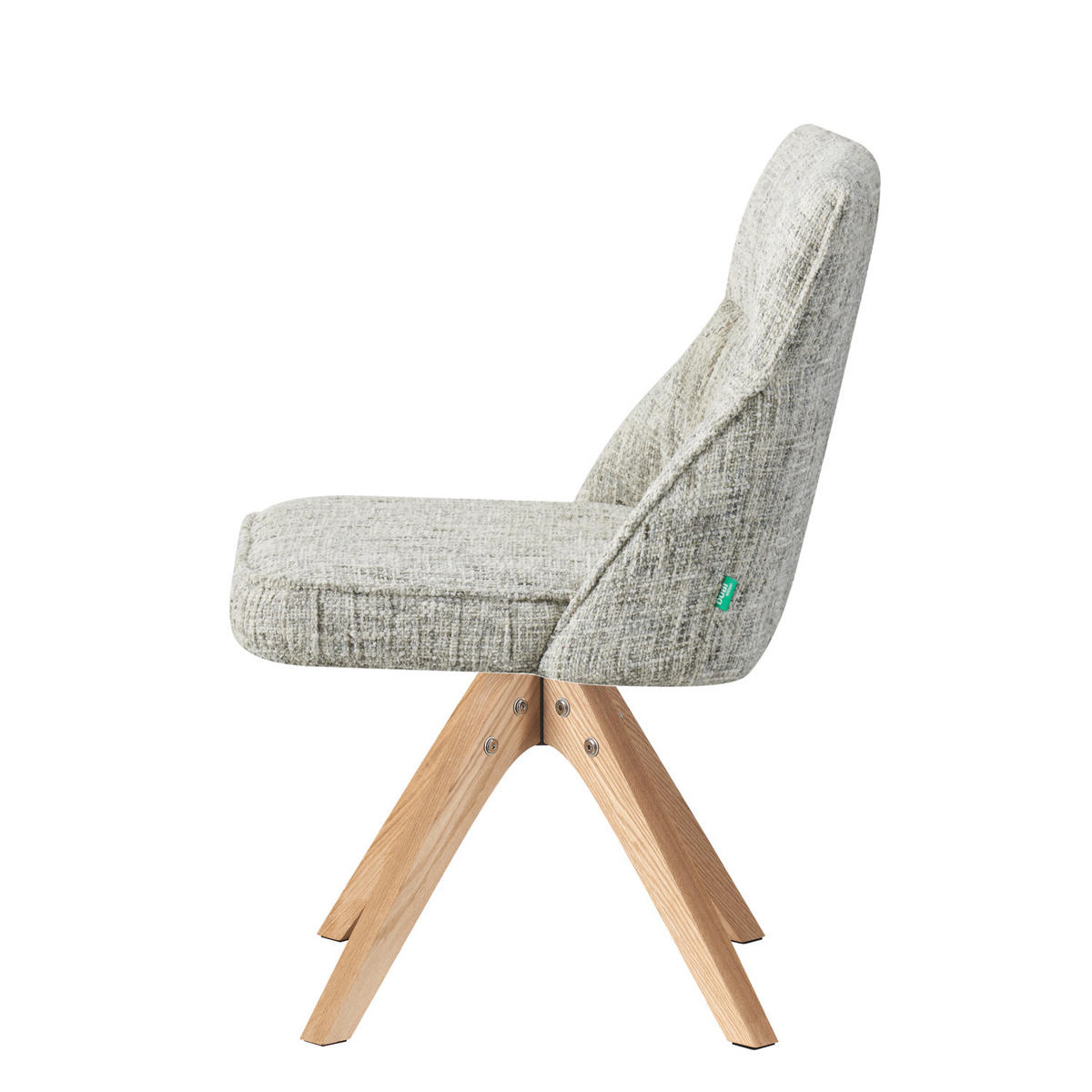 ESSZIMMERSTUHL TALINA 2er-Set - Hellgrau, Holz/Textil (49/84/62cm) - DUBI Möbel