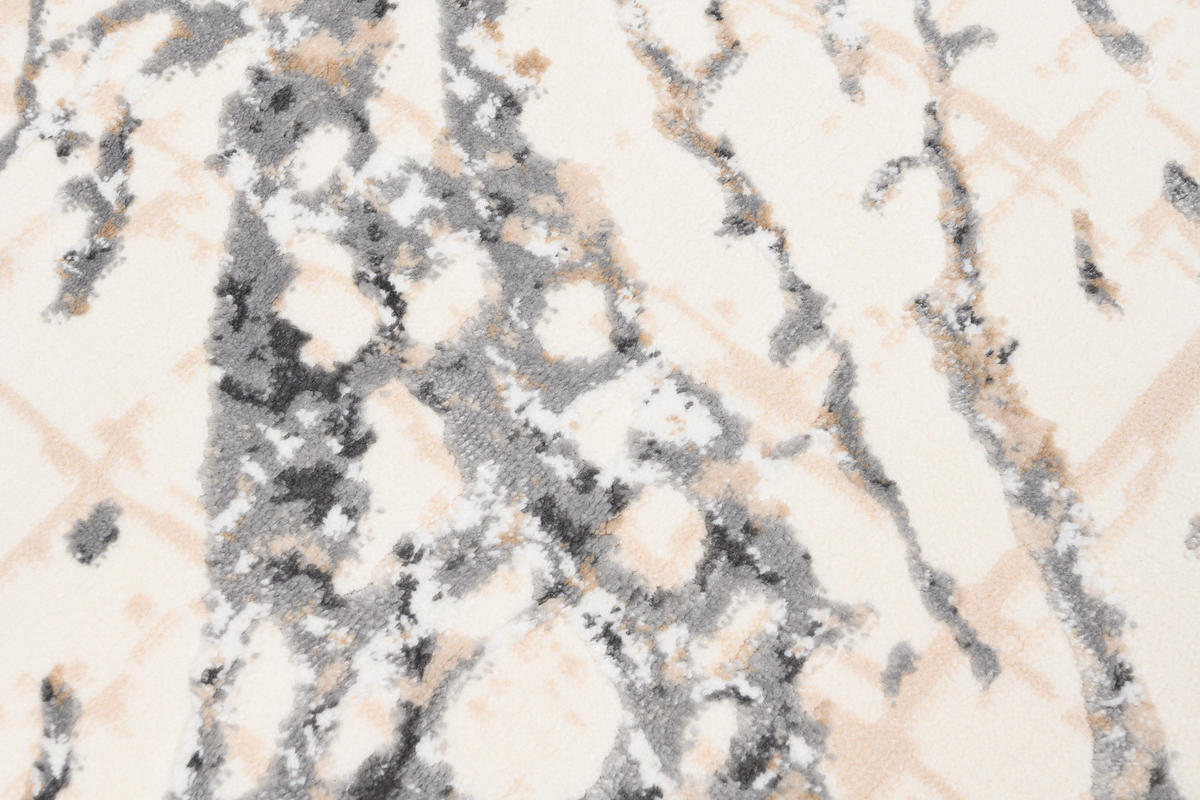 TEPPICH HERA Creme Grau 120/170 cm - Creme/Grau, Textil (120/170cm) - Tapiso