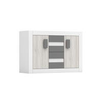 SIDEBOARD HEAVEN 2D4S 145/96/50 in Weiß/Kathult - Eichefarben/Weiß, Holzwerkstoff (145/96/50cm) - Deine Möbel 24