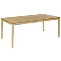 ESSTISCH 200/100 cm Helles Holz Ermelo - Hellbraun, Holzwerkstoff (100/100/76cm) - Beliani