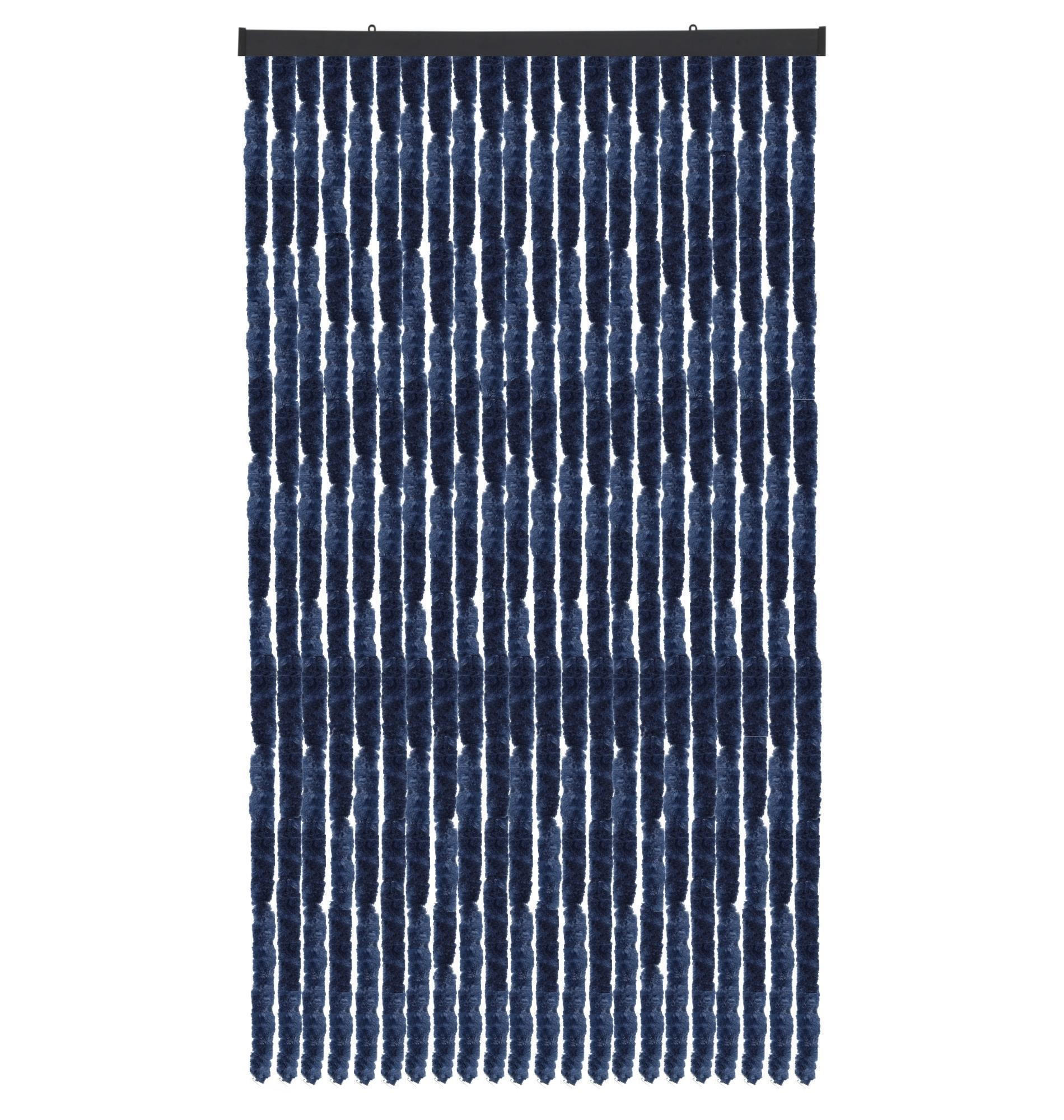 FLAUSCHVORHANG Insektenschutz Unistreifen Blau 90x200 cm - Blau, Kunststoff (90/2/200cm) - Arsvita