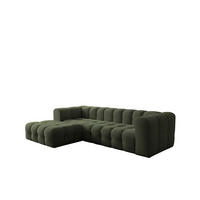 ECKSOFA Solvie In Tiffani - Grün, Holzwerkstoff/Textil (193/290cm) - Fun Möbel