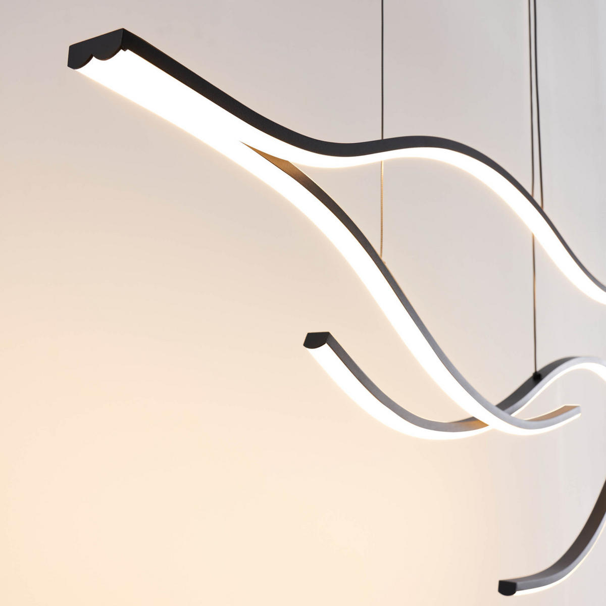 HÄNGELEUCHTE Portofino, Schwarz, 112cm - Schwarz, Metall (112/112/32cm) - KOSILUM