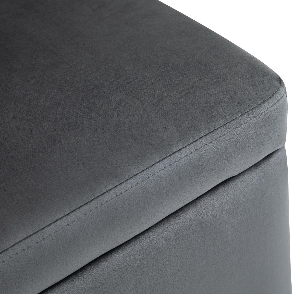 SITZBANK Eleganter Polsterbank mit Stauraum Truhenbank Dunkelgrau - Dunkelgrau, Textil (40/42/100cm) - HOMCOM