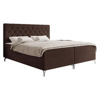 BOXBETT Guilette - H3 - Silberfarben/Braun, Holz/Holzwerkstoff (180/200cm) - MIRJAN24