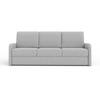 3-SITZER SOFA BIANCO 215 cm breit in Stoff Grau - Grau, Holzwerkstoff/Textil (215/90/92cm) - Deine Möbel 24