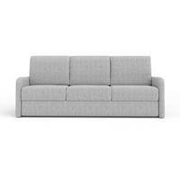 3-SITZER SOFA BIANCO 215 cm breit in Stoff Grau - Grau, Holzwerkstoff/Textil (215/90/92cm) - Deine Möbel 24
