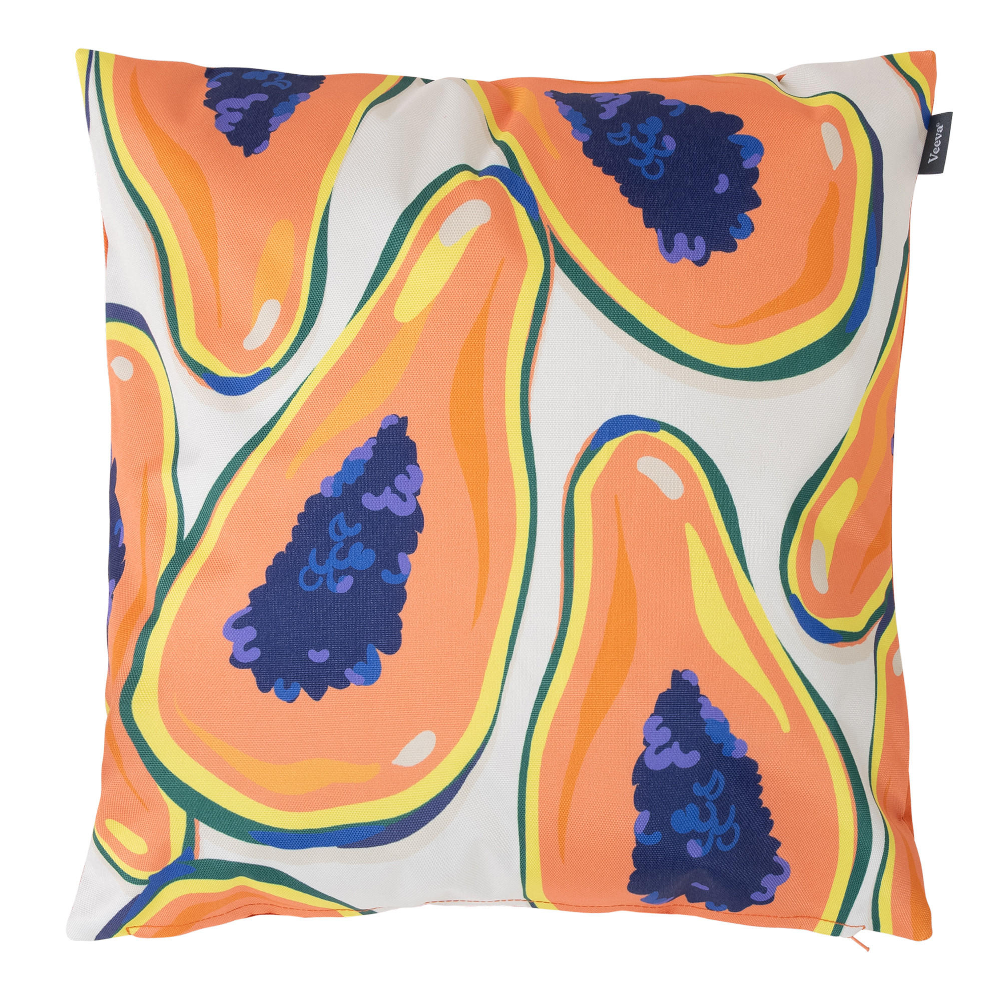 OUTDOOR-KISSEN - Weiß, Textil (43/43cm) - Veeva