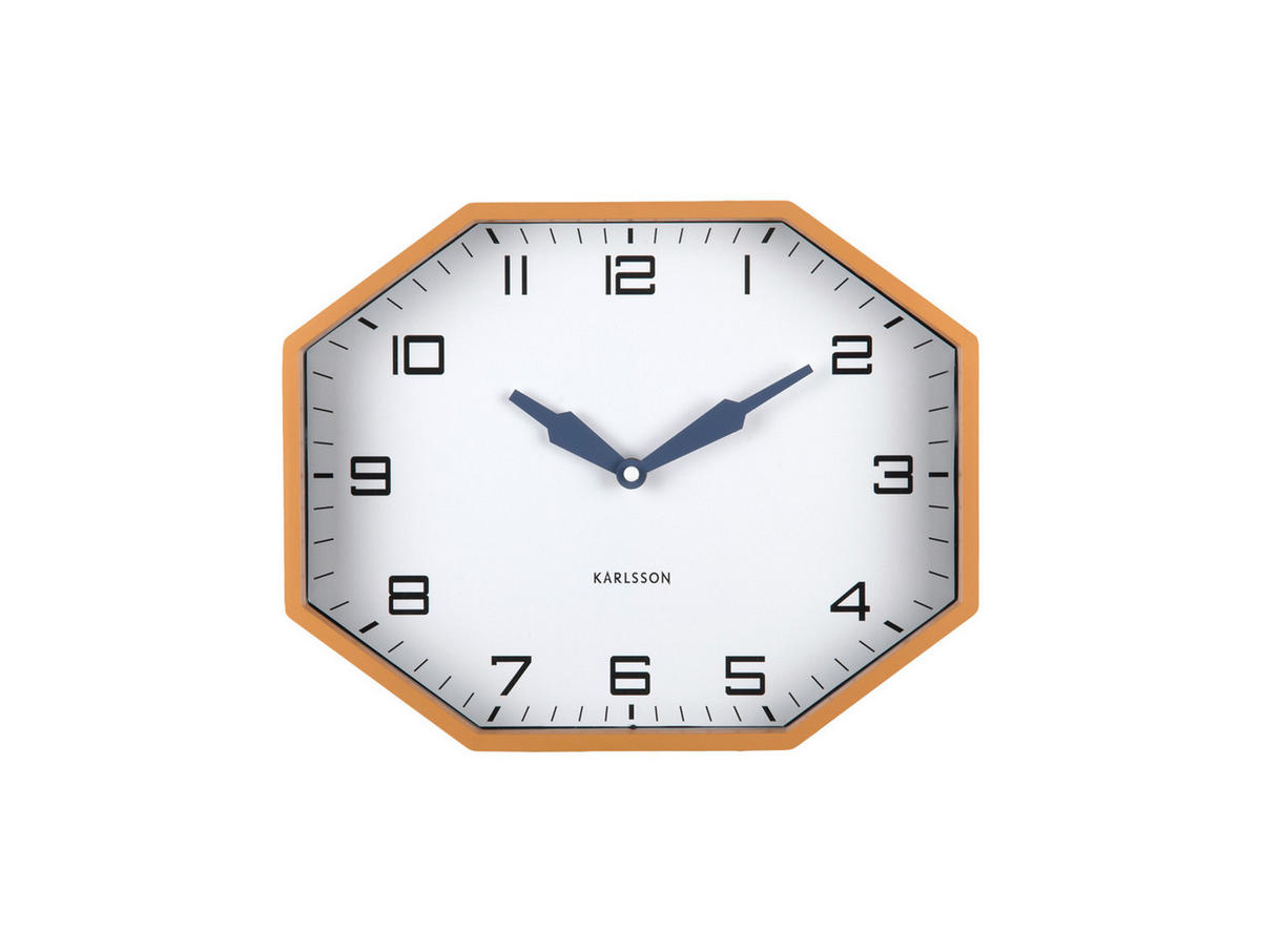 WECKER Modern Factory Octagon Gelb 32/32/26 cm - Gelb, Kunststoff (32/26/32cm) - Karlsson