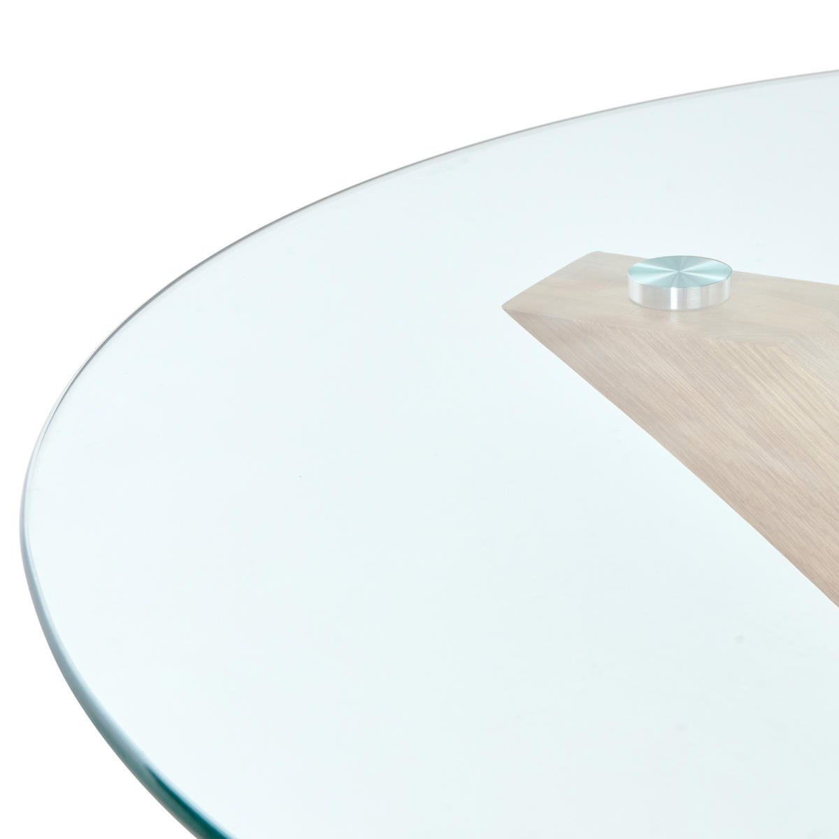 JÍDELNÍ STŮL Světle hnědý 100/100 cm Bezpečnostní sklo Yapp - světle hnědá, sklo (100/100/75cm) - Beliani
