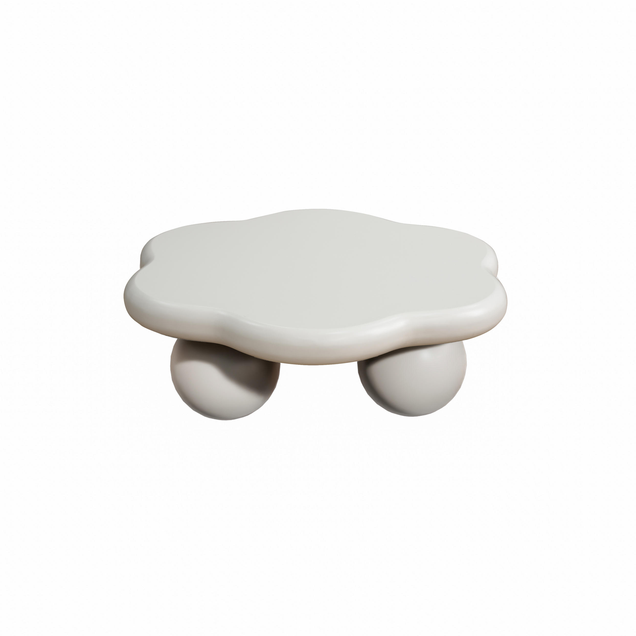 COUCHTISCH Cremeweiß 79/79/31 cm - Creme, Holzwerkstoff (79/79/31cm) - PANGIVO