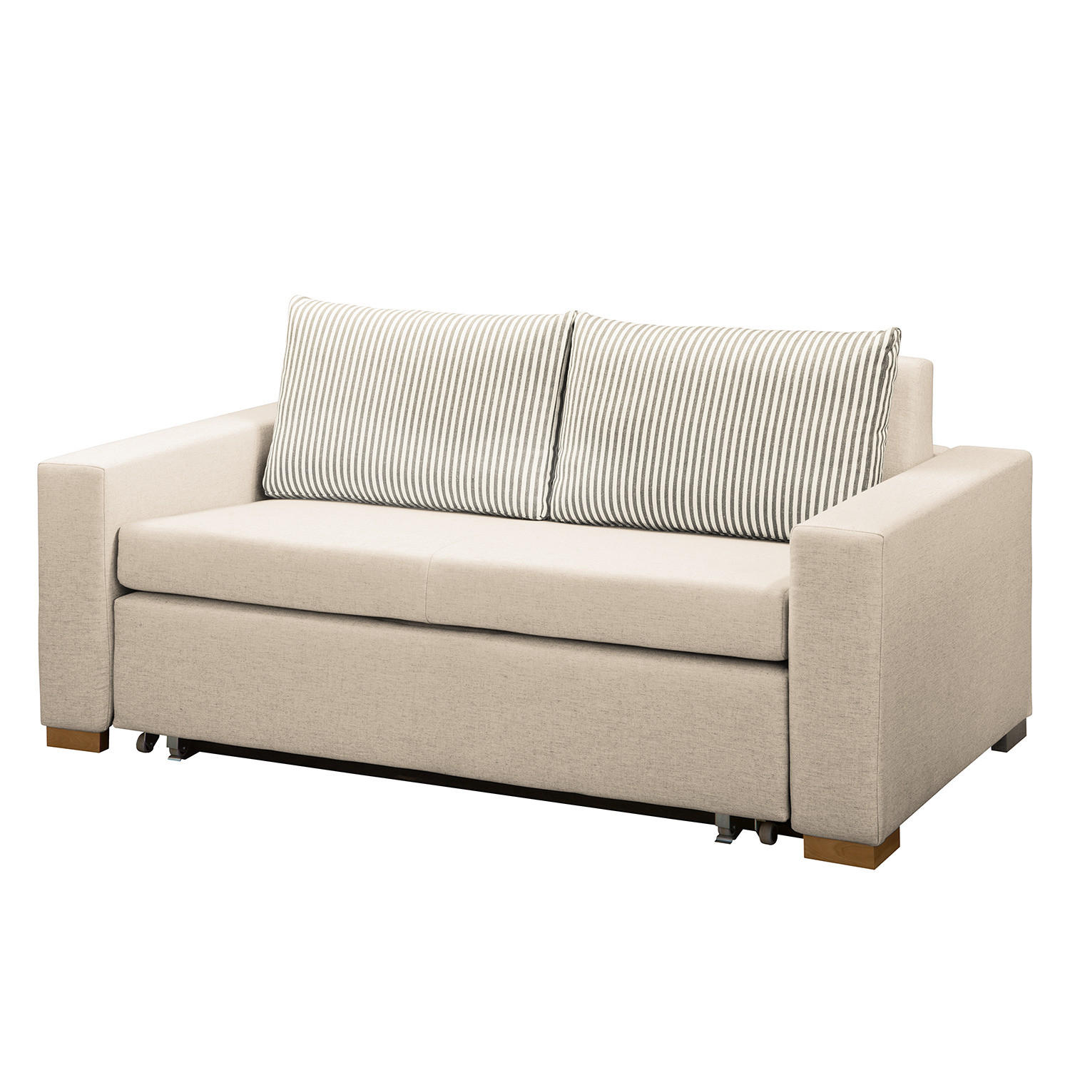 SCHLAFSOFA - Hellbraun/Kaschmir, Textil (173/90/90cm) - home24