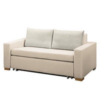 SCHLAFSOFA - Hellbraun/Kaschmir, Textil (173/90/90cm) - home24