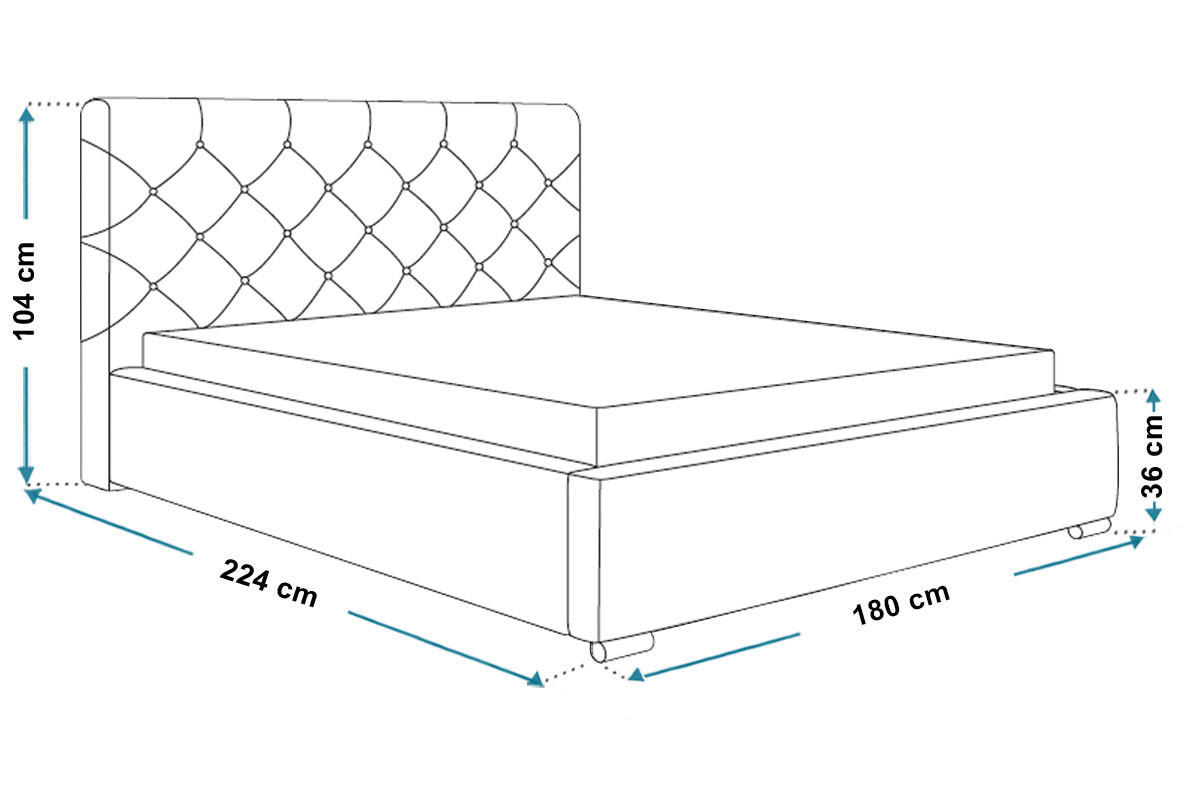 BETT Butelkengrün BEN 11 Gepolstert Mit Bettkasten 160x200 cm - Grün, Textil (160/200cm) - Sepro Meble