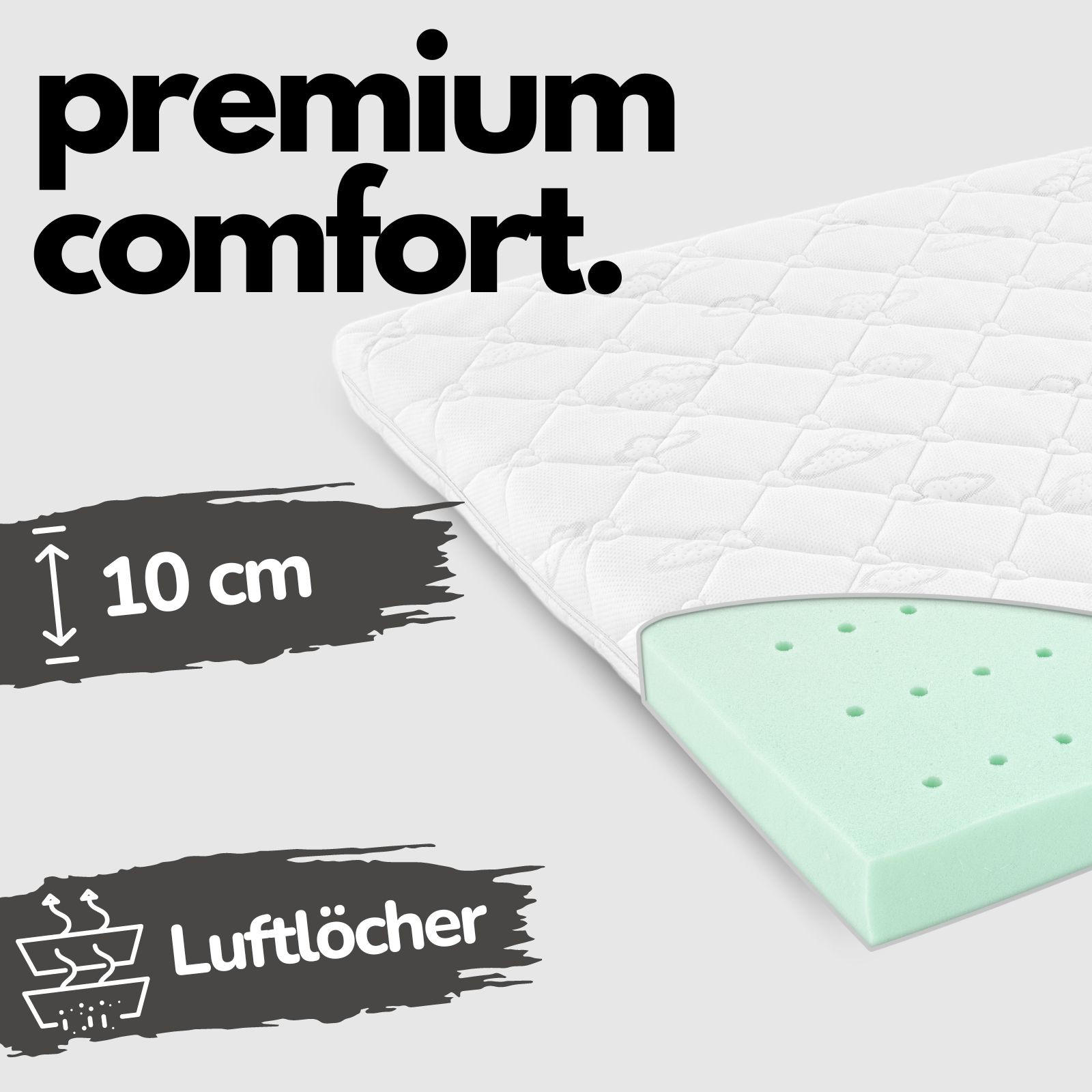 BABYMATRATZE für Babybett 70x140 cm, CLOUD SleepPlus - Weiß, Textil (70/140cm) - Sämann – make a difference.