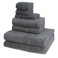 FROTTIERSET Cashmere feeling 8-teilig - Dunkelgrau, Textil (50/100cm) - Ross