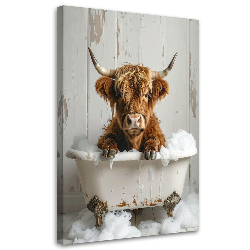 LEINWANDBILD Tiere 30x45cm - Weiß, Textil (30/45cm) - Feeby