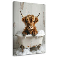 LEINWANDBILD Tiere 30x45cm - Weiß, Textil (30/45cm) - Feeby