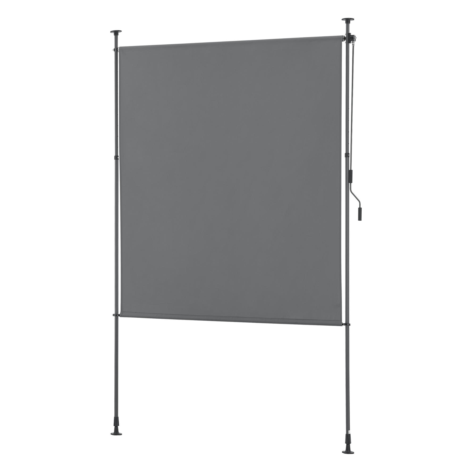 AUSSENROLLO Cimarra - Dunkelgrau, Textil/Metall (200/270cm) - pro.tec