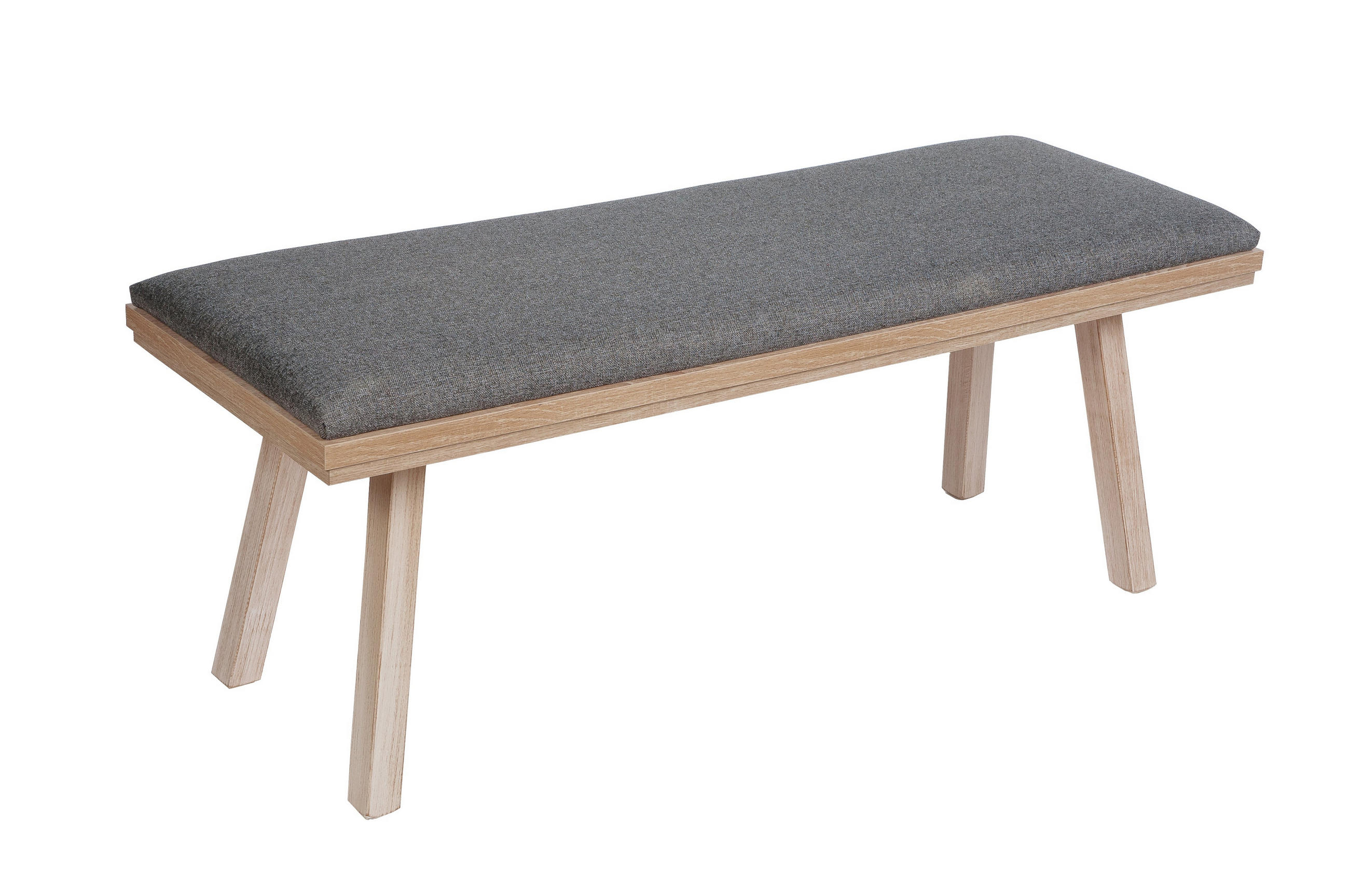 Kundler Home Garderobenbank Grau 45x50x125 cm