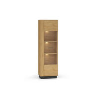 VITRINE MODESTO Beige 60x40x196 cm - Beige, Holzwerkstoff (60/196/40cm) - FURNLUX