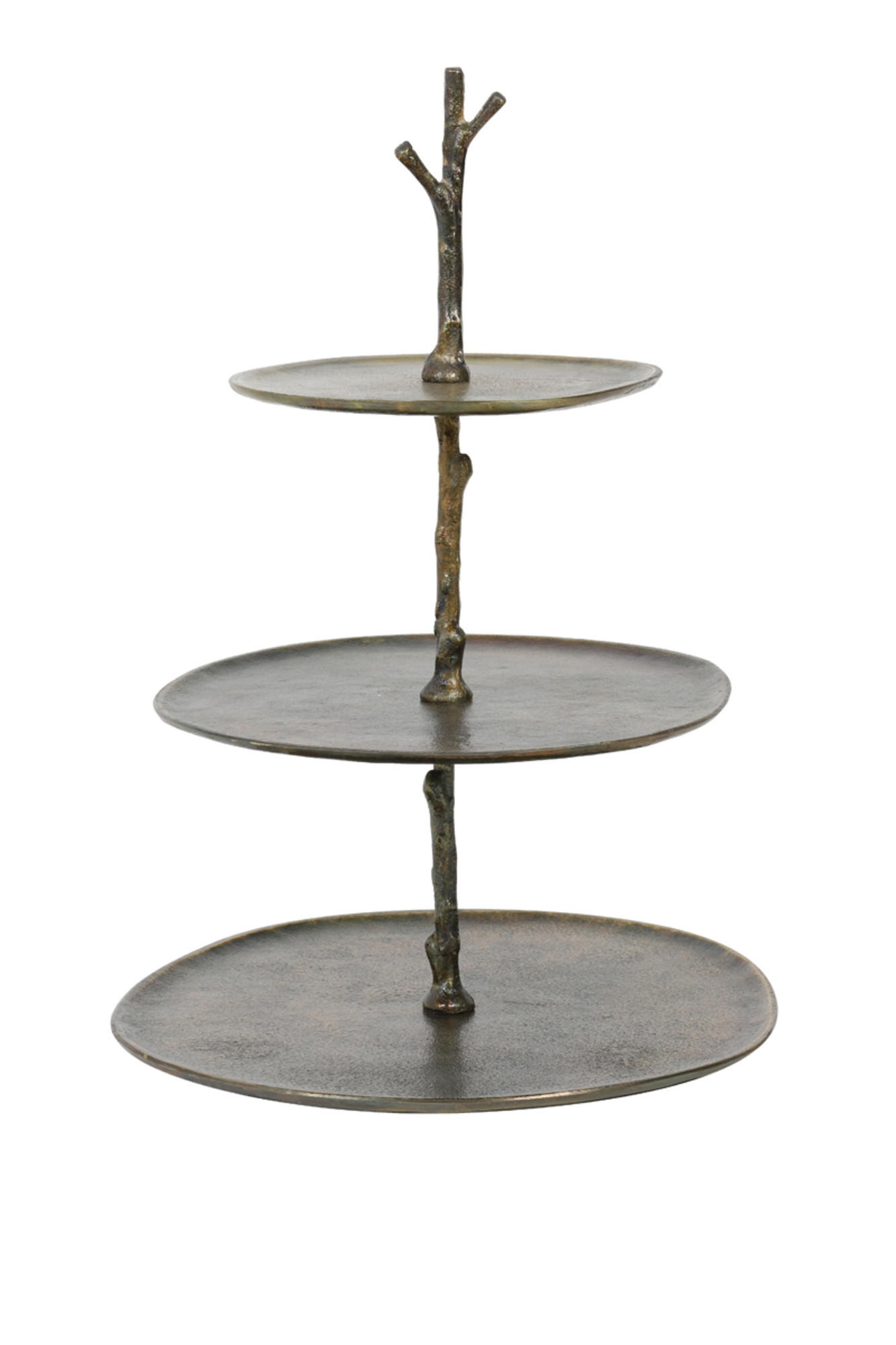 ETAGERE Tresa Bronze Ø35/45 cm - Bronzefarben, Metall (35/45cm) - Light & Living