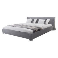 POLSTERBETT 140/200cm Grau Paris - Grau, Textil (140/200cm) - Beliani
