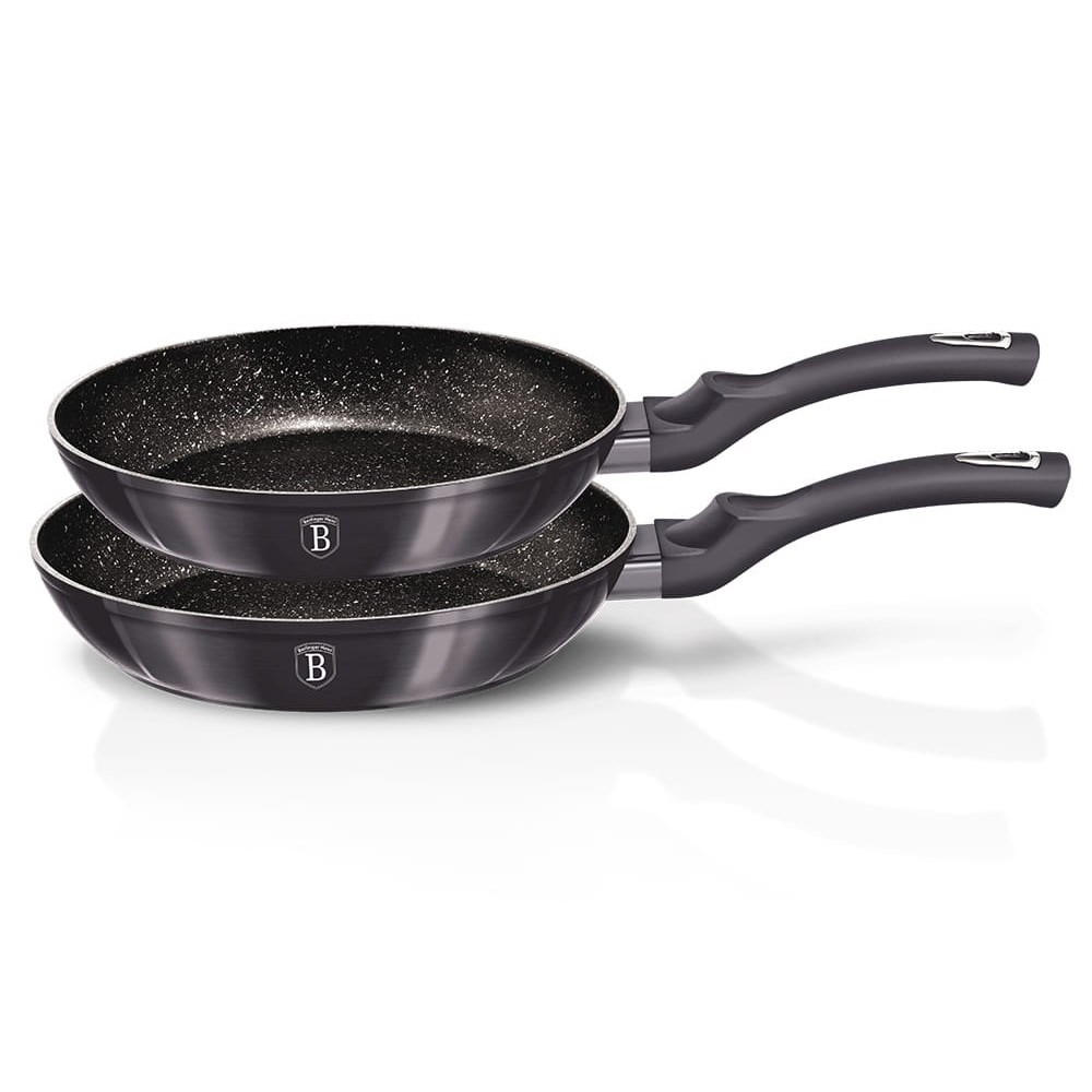 PFANNENSET Graphit 50/30/20 cm BH6908 - Graphitfarben, Metall - Berlinger Haus