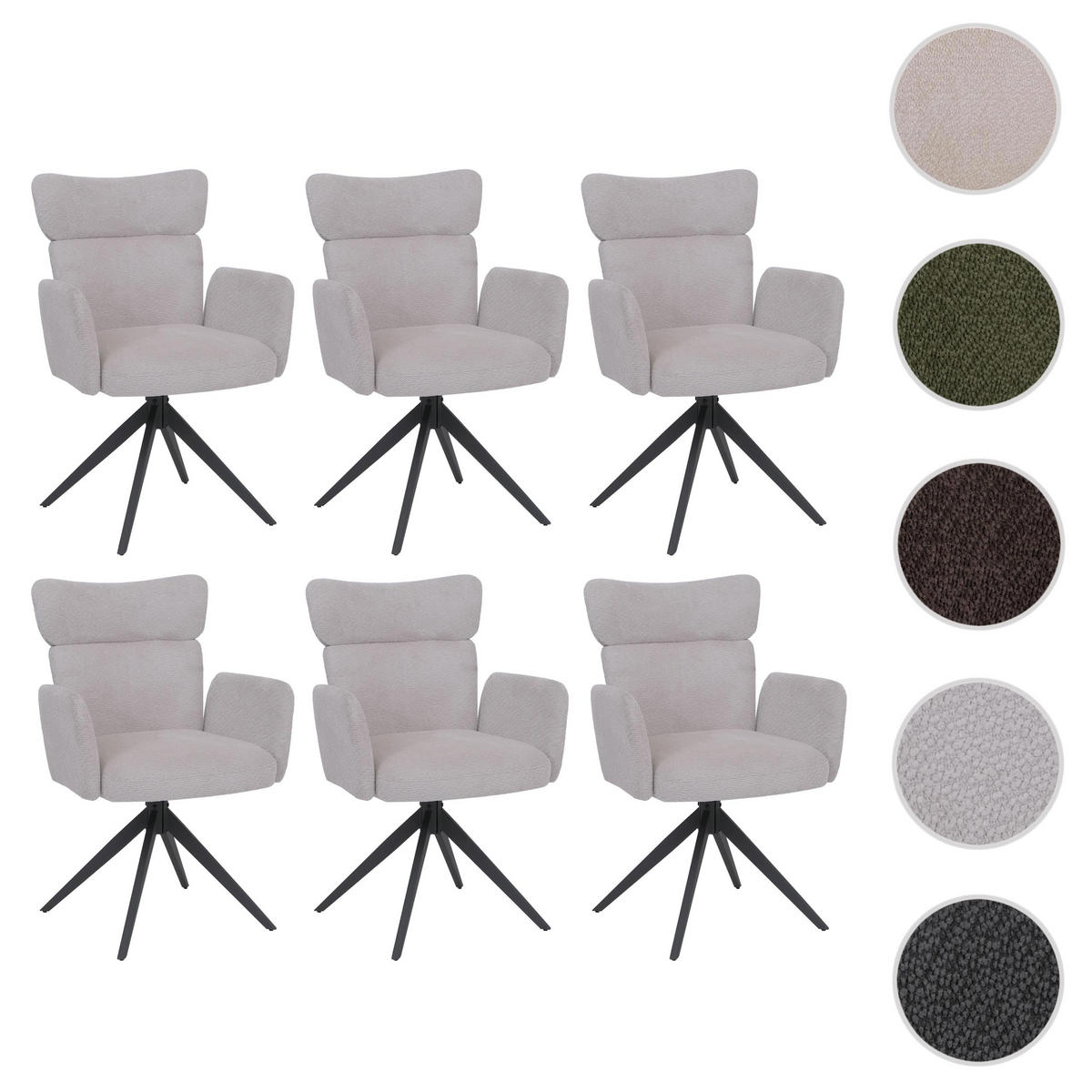 ESSZIMMERSTUHL Hellgrau - Hellgrau, Textil (63/92/58cm) - MCW