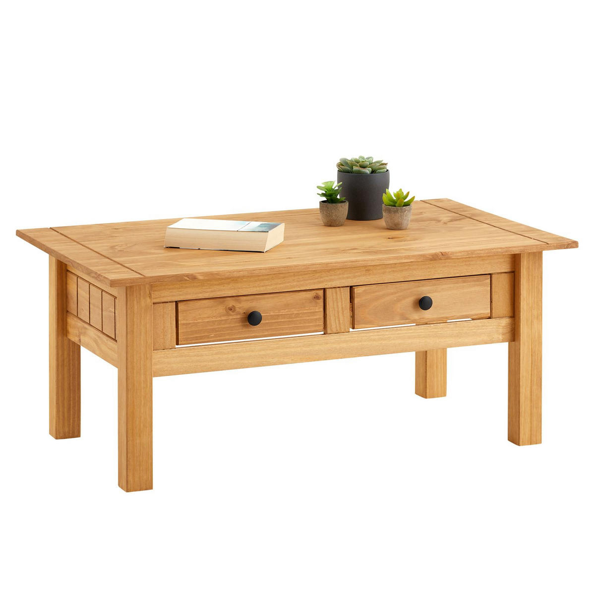 COUCHTISCH CANCUN - Kieferfarben, Holz (60/100/44cm) - IDIMEX
