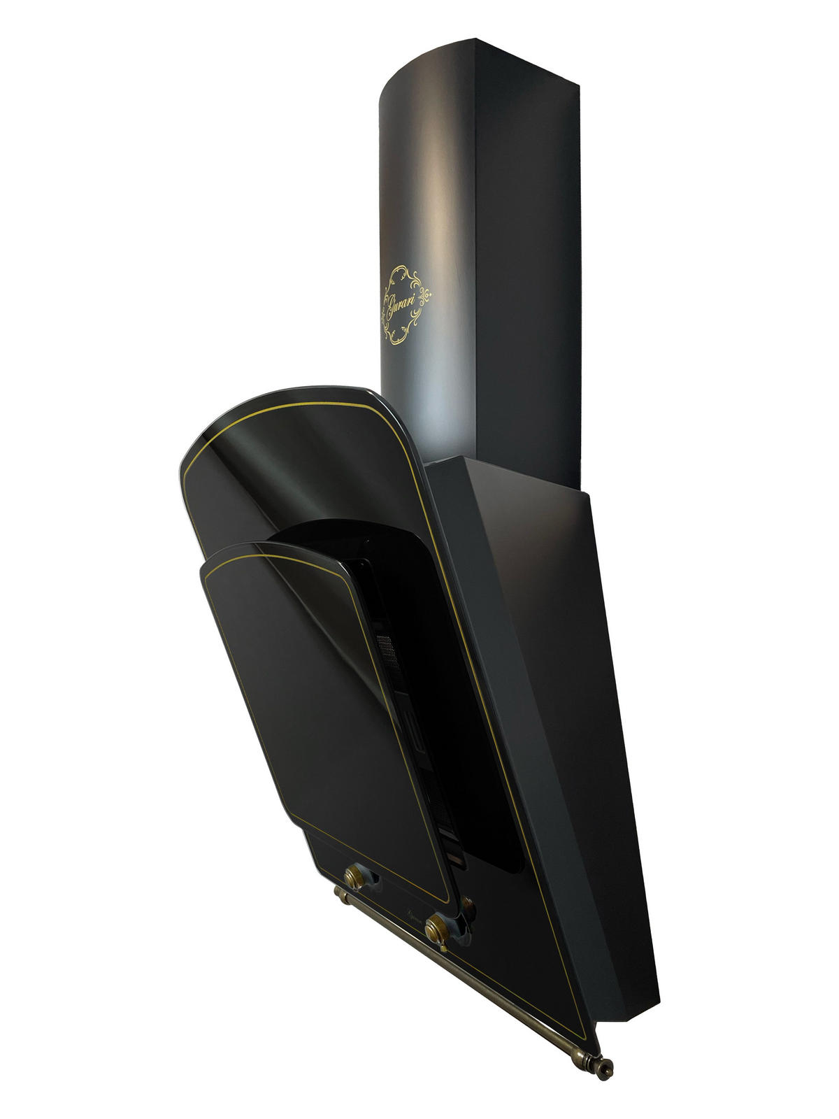 DUNSTABZUGSHAUBE GCH S 142 60 BL N 60 cm Schwarz - Schwarz, Metall (60/139.8/35.5cm) - Gurari