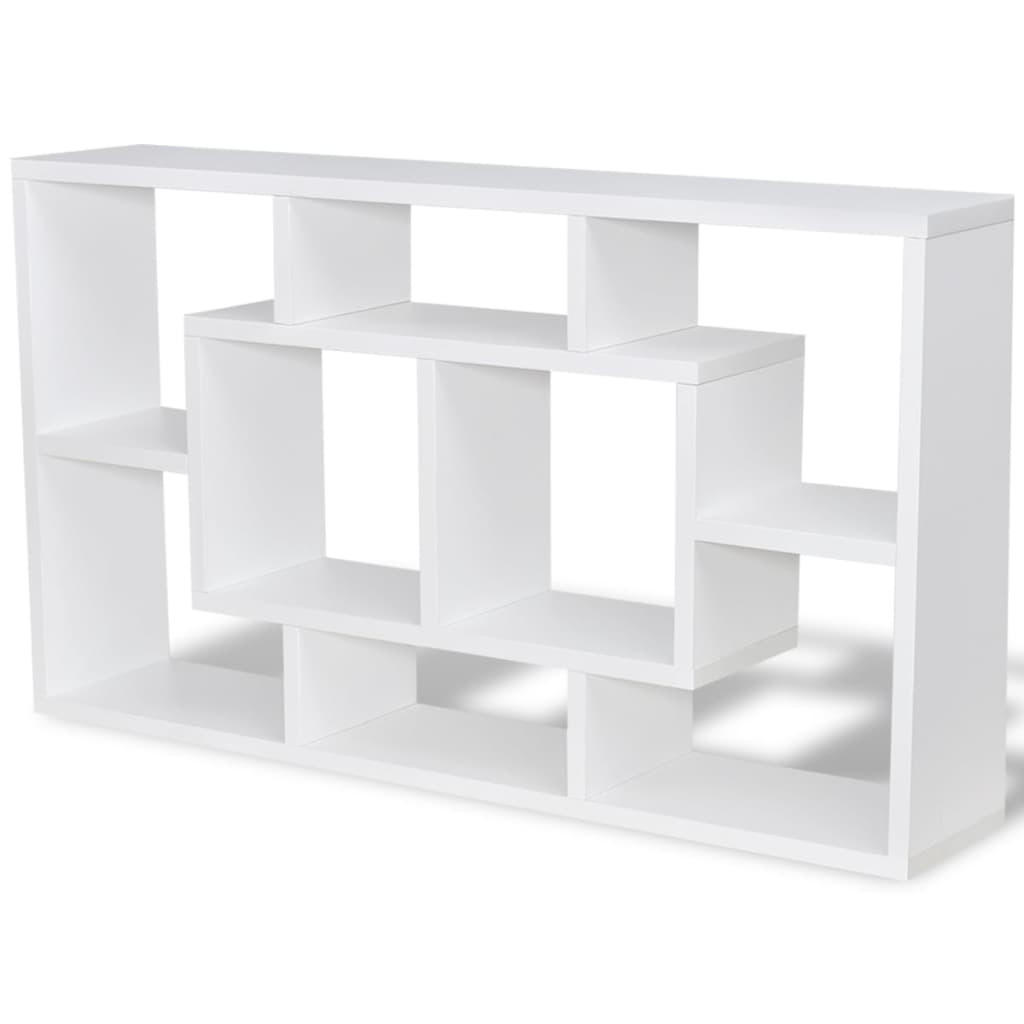 vidaXL Wandregal Weiß 85x47.5x16 cm