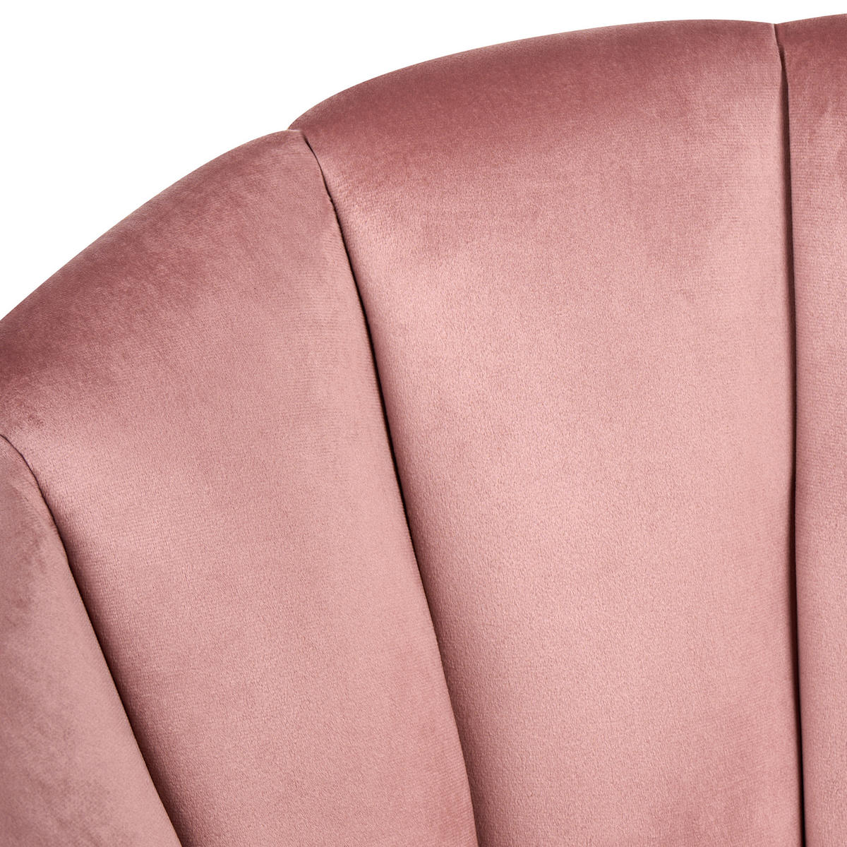 SCHREIBTISCHSTUHL Samtstoff Rosa Annabelle - Pink, Textil (66/81/39cm) - Beliani