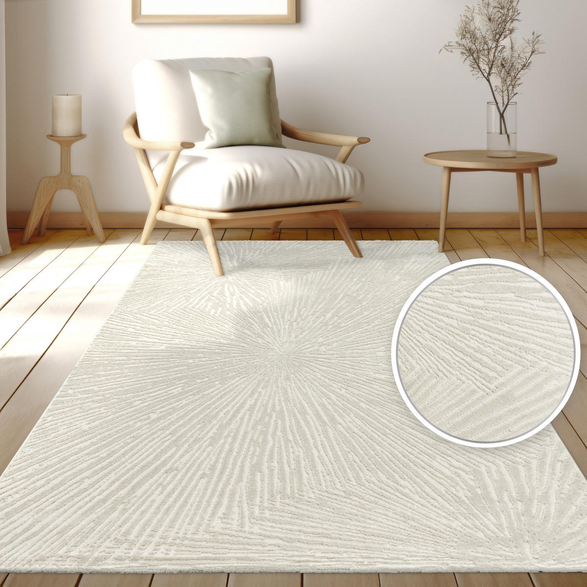 KURZFLORTEPPICH 230/320 cm Tinos 573 - Creme, Textil (230/320cm) - Paco Home