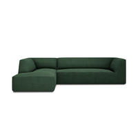 ECKSOFA links Ruby aus strukturiertem Stoff grün 4 Sitzplätze - Grün, Textil (180/273cm) - Micadoni