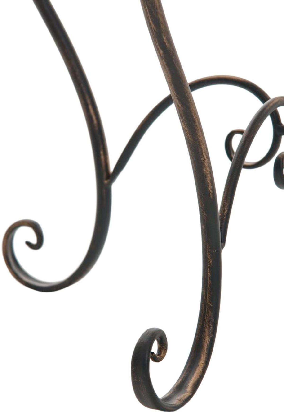GARTENTISCH rund Ø70 cm Metall Bronze - Bronzefarben, Metall (70/70/72cm) - CLP