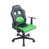 BÜROSTUHL Funny, Kunstleder Schwarz/Grün - Grün, Kunststoff/Textil (56/93/59cm) - TPFLiving