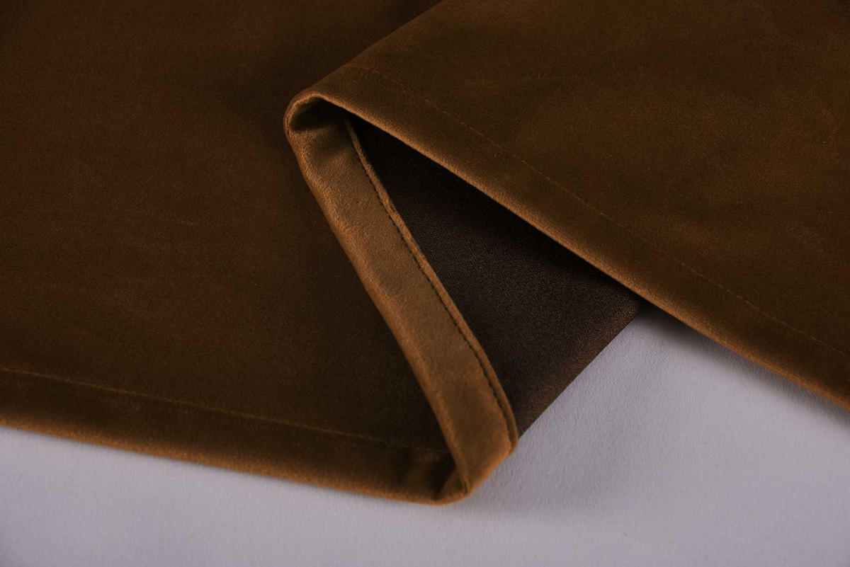 VORHANG 2ER SET MILANO HxB 235x135 cm Taupe - Taupe, Textil (135/235cm) - Gardinenbox