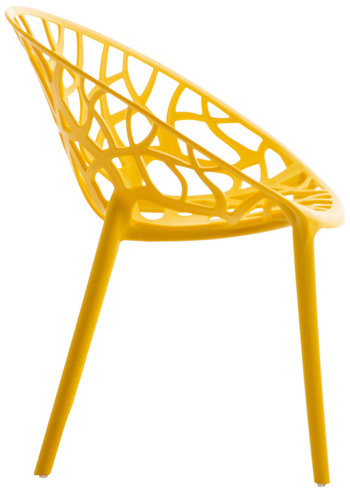 GARTENSTUHL Kunststoff gelb - Gelb, Kunststoff (59/80/60cm) - CLP